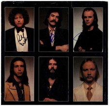Kansas Signed X5 Autographed Album Sleeve Insert