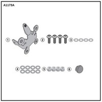 Set Erweiterung Givi A1173A FüR Windschutzscheibe 1173S Honda Cb 650R/Cb 1000R