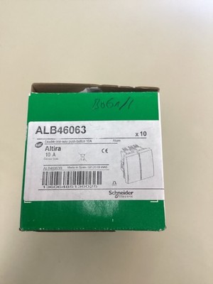 Schneider Electric ALB46063 Double One way push button 10A New NFP Sealed (10st