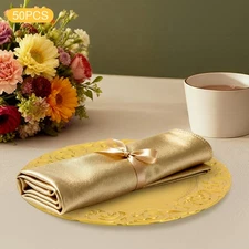 50Pcs Antique Charger Plates Charger Plates Decorative Plate for Table Dinner