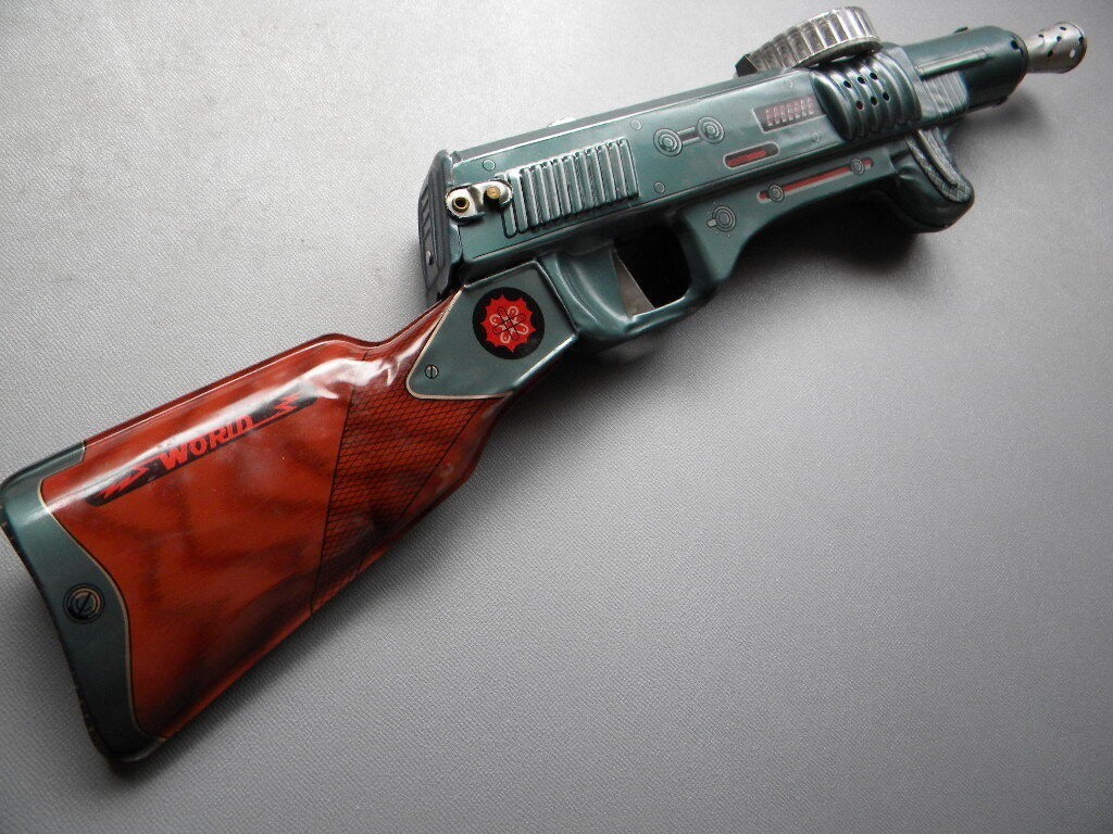 希少 NOMURA 野村トーイ ジャイアントマシンガン ヴィンテージ Vintage Nomura Toy Japan Machine Gun 45cm Flashing Light Sound