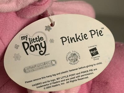 Vintage 2003 Nanco Hasbro My Little Pony Plush Stuffed Pinkie Pie