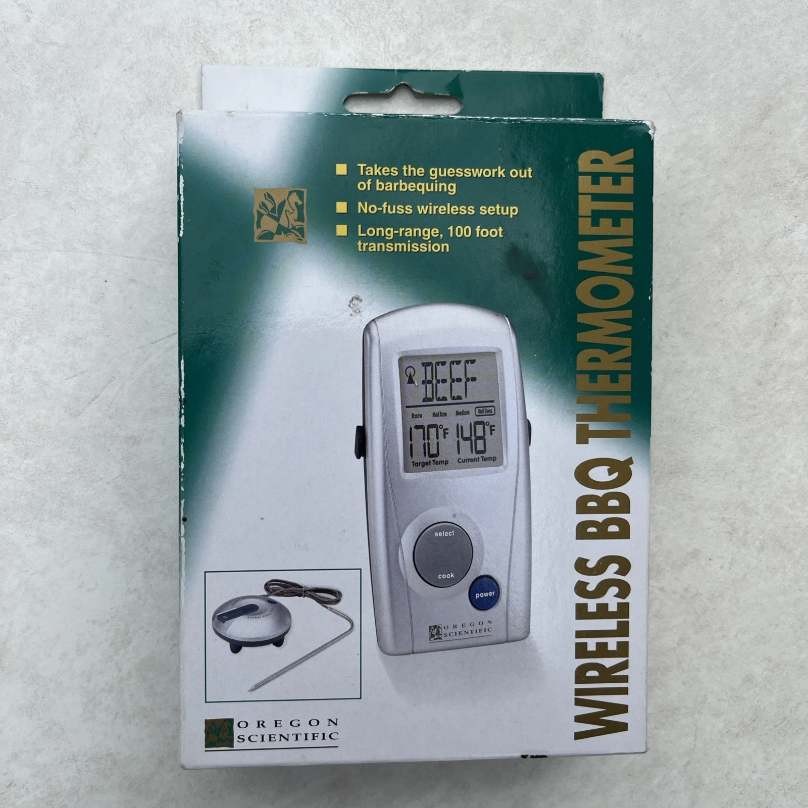 Oregon Scientific AW129 Wireless BBQ Thermometer LCD Rmt Programmable Open Box
Opens in a new window