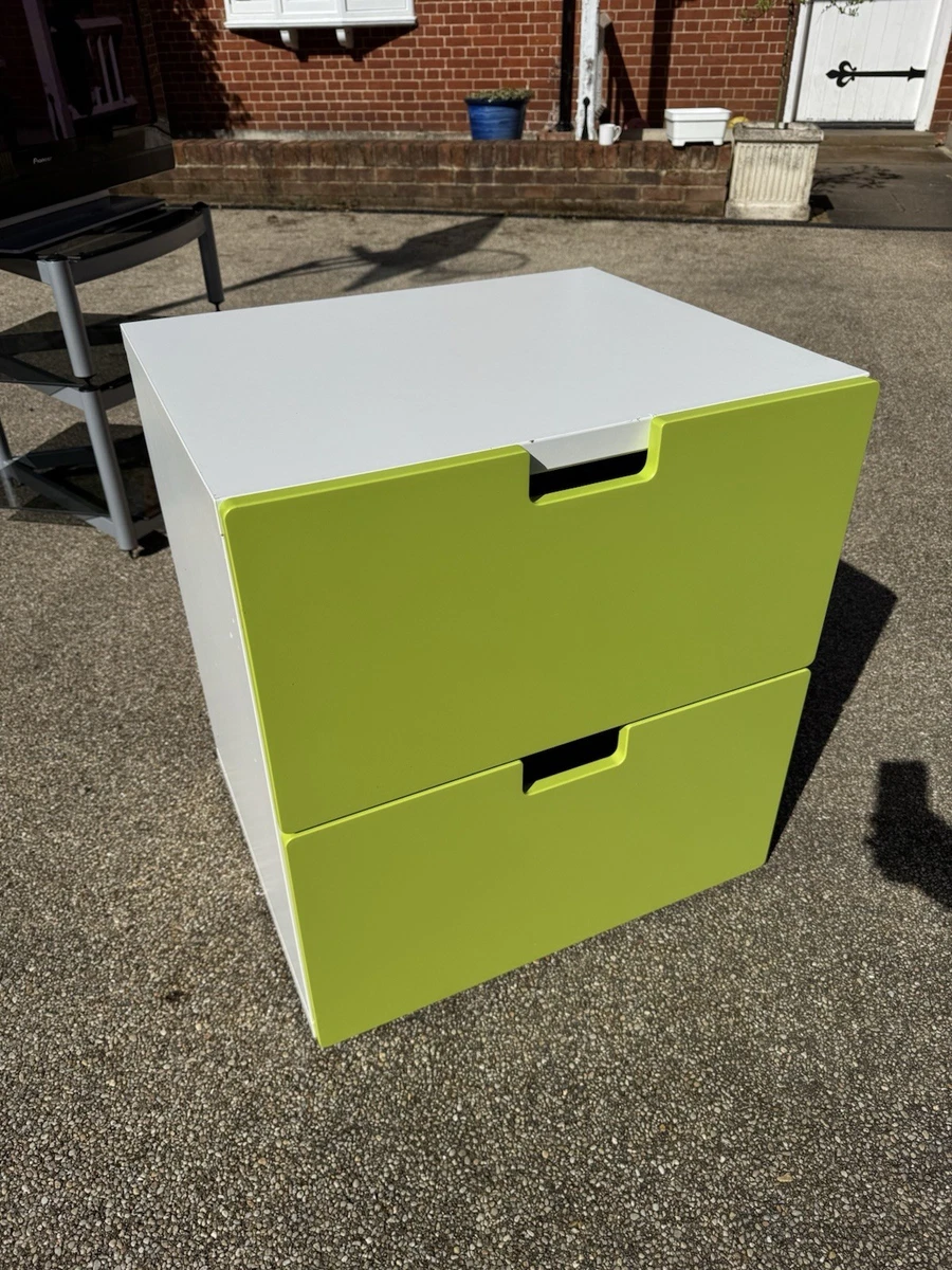 2x Façades Tiroir IKEA STUVA MALAD Vertes – 21976, Neuves, Pour étagère Enfant
