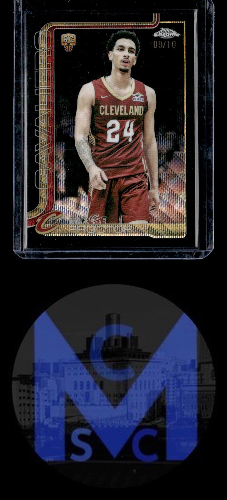 2025-26 Topps Chrome #300 Tyrese Proctor Black Wave Refractor #/10