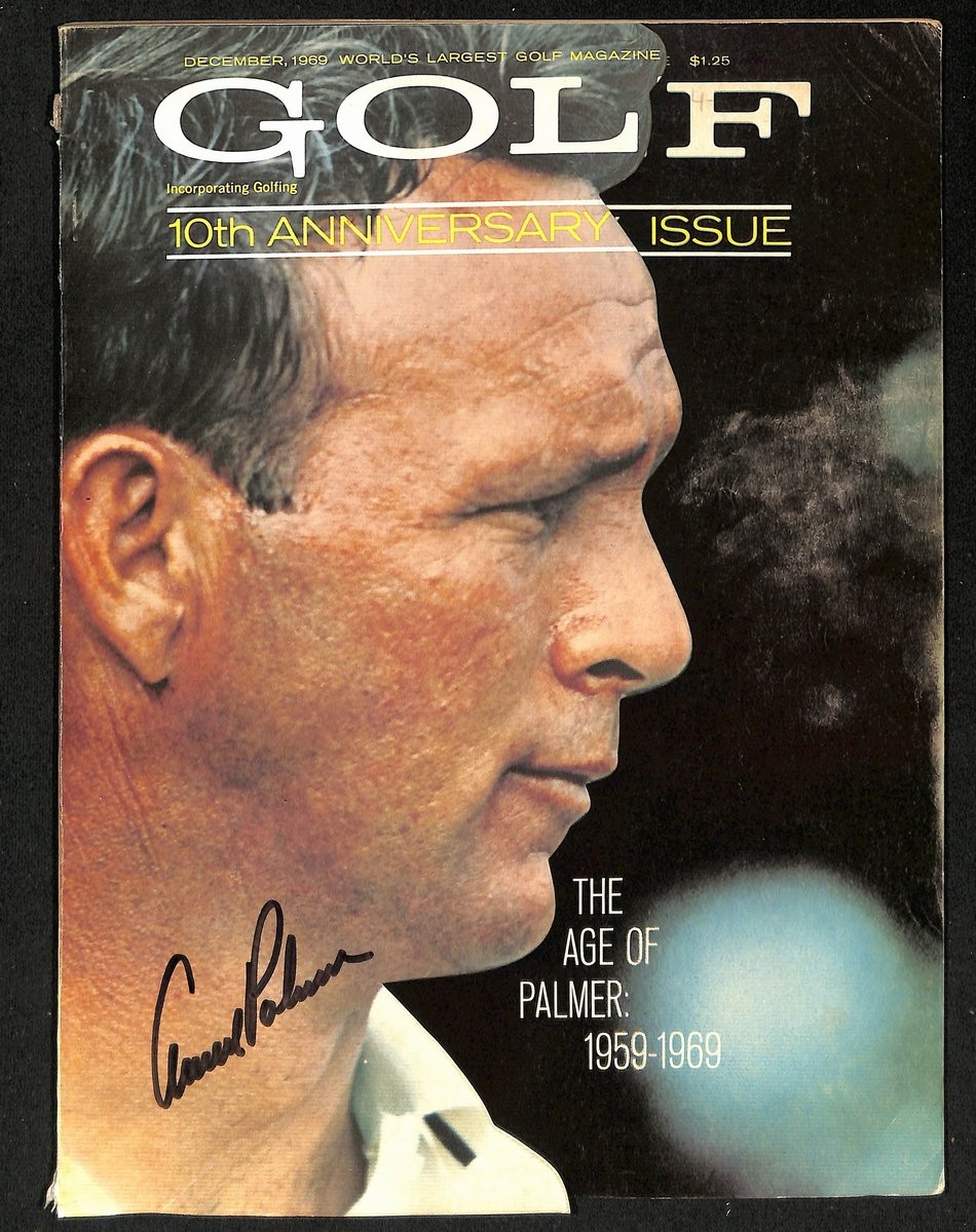 Arnold Palmer Autographed Signed / Dec 1969 Golf Magazine NOLABEL JSA 194963 