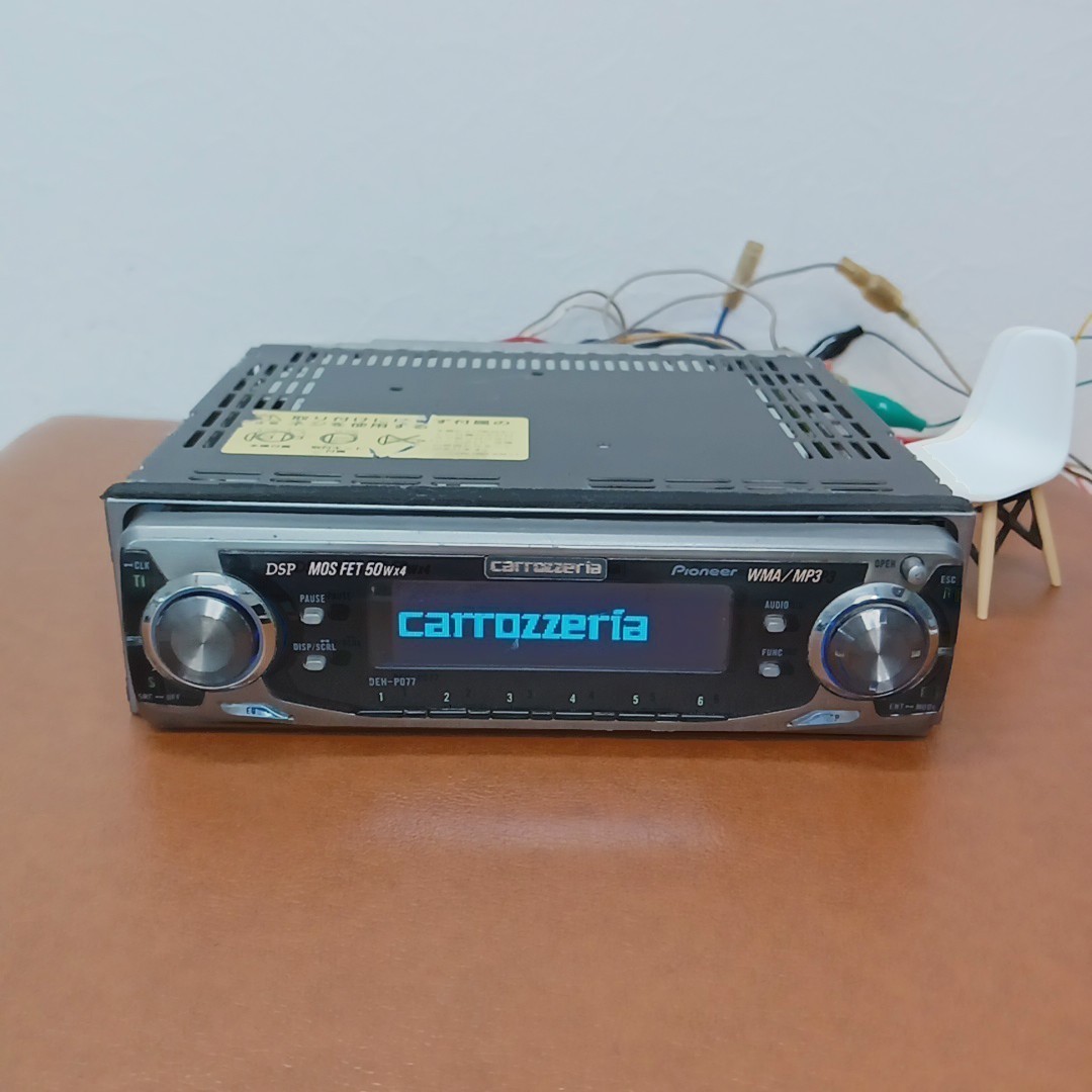carrozzeria DEH-P077 カーオーディオ　CDデッキ Pioneer Carrozzeria DEH-P077 DSP CD 1DIN Car Audio Head Unit Used