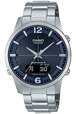 CASIO Lineage LCW-M170D-2AJF Solar Funk Herrenuhr Blaues Zifferblatt...