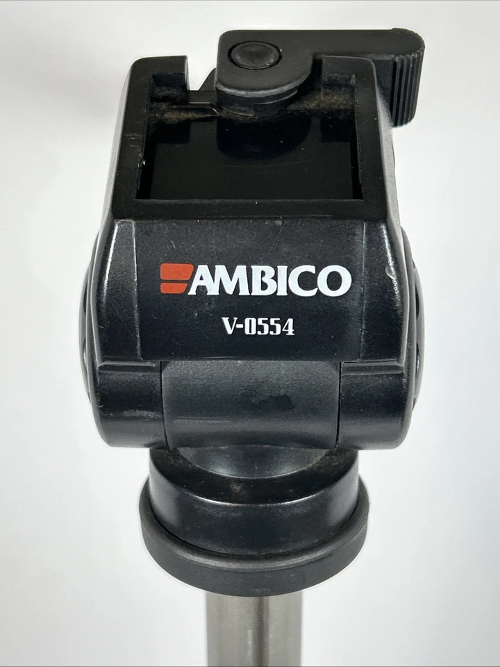 Camera Tripod "Ambico" V-0554 Smooth Heavy Accurate Leveling Opens To 61” - Image 2 of 4