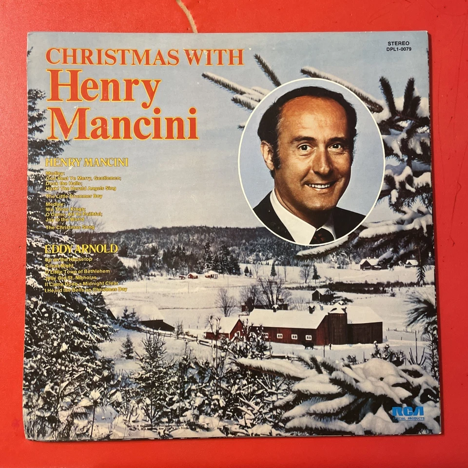 Christmas With Eddy Arnold & Henry Mancini LP RCA Holiday VG - Image 4 of 4