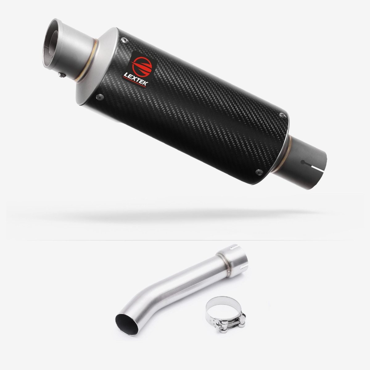 Lextek GP8C Carbon Fibre Exhaust with Link Pipe for Yamaha FZ1 (06-15) Clamp-on