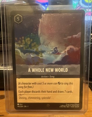 A Whole New World - Cold Foil Disney Lorcana First Chapter - 195/204 NM/M |  eBay