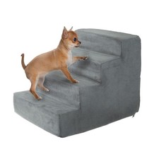 Dog Stairs for Small Dogs - 4-Step Dog Steps for High Bed and Couch - Pet Stairs