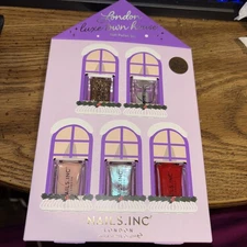 New NAILS.INC  London Luxe Town House Nail Polish 5 Piece Christmas Gift Set