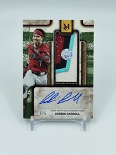 2025 Topps Museum Baseball Corbin Carroll Autograph Relic Card MLB Authentic /5