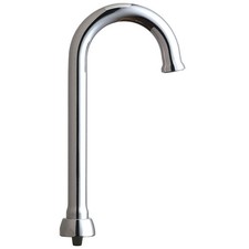 CHICAGO FAUCETS GN1FCJKABCP Spout,Brass,Fits Chicago Faucets 26Y262