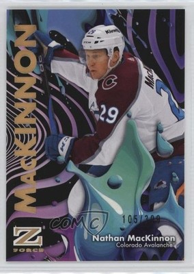 2024-25 Skybox Metal Universe Z-Force Rave 105/399 Nathan MacKinnon #42 6pl