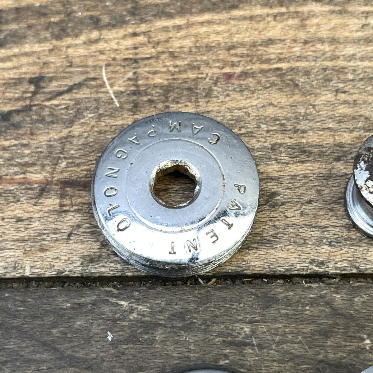 Vintage Campagnolo Record Crank Arm Dust Cap Chainring Bolt Patent