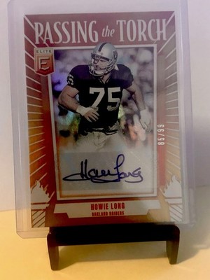 2025 Donruss Elite Howie Long Passing The Torch Signature SSP 85/99 Raiders  