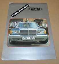 1986 Mercedes Benz Gfg Tuning Replica 1930s Brochure Prospekt 1986 Mercedes Benz Gfg Tuning Replica 1930s Brochure Prospekt
