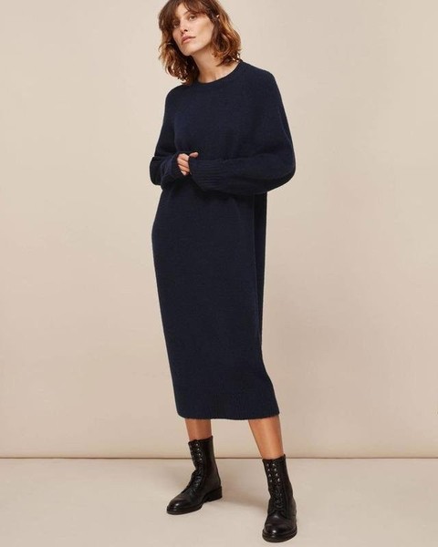 Women Whistles Dress Navy Acrylic M