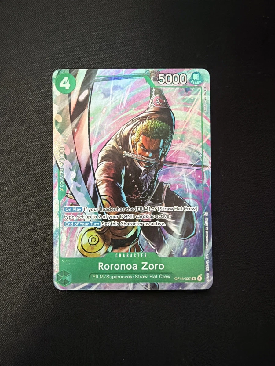 Roronoa Zoro OP13-037 One Piece Promotion Cards for sale | eBay