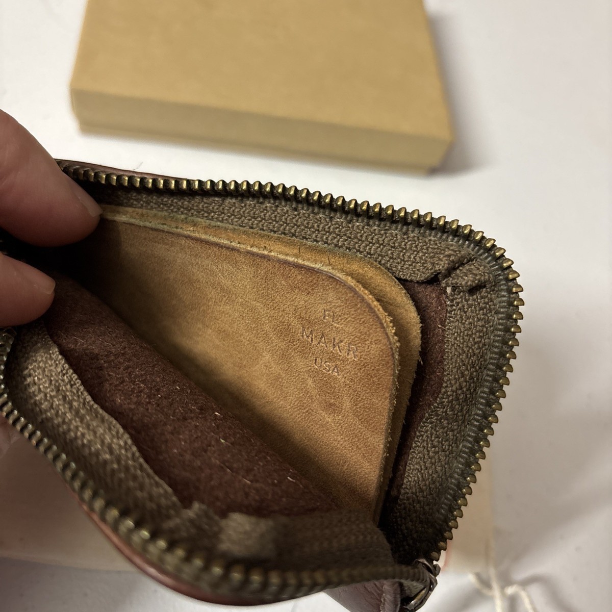 MAKR leather zipper  Wallet View 4