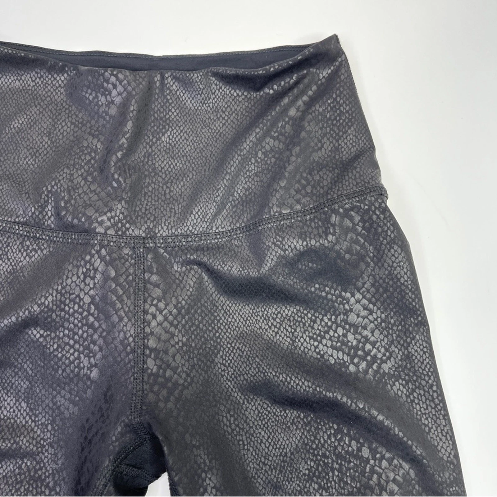 beyond-yoga faux leather animal print leggings