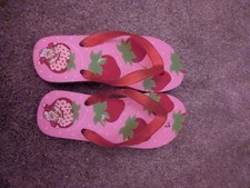 Strawberry Shortcake Flip Flops Size 7