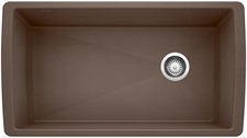Blanco 441767 Diamond 33-1/2" Undermount Single Basin SILGRANIT - Brown