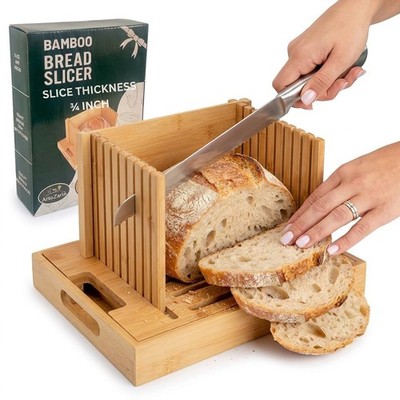 Bread Slicer for Sourdough Rounds & Homemade Bread  Round, Loaf & Baguette. B...