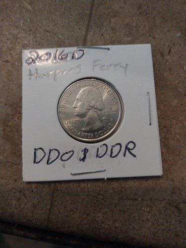 2016 D Harpers Ferry Quarter Error Coin DDO DDO Double Die Observed. - Picture 7 of 8