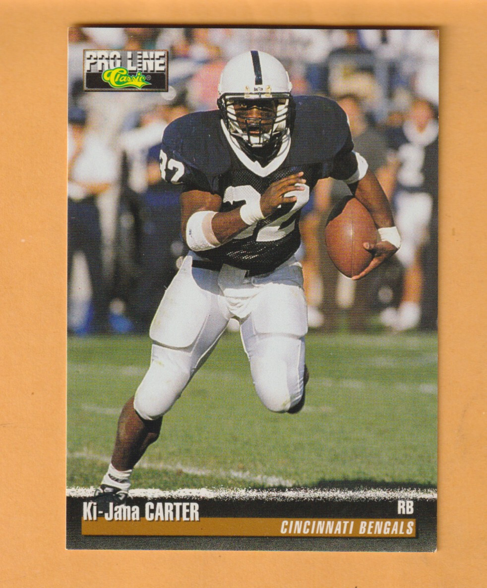 Ki-Jana Carter Penn State Nittany Lions 1995 Pro Line #121 RC Westerville Ohio