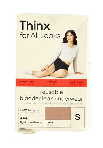 Thinx Leaks Unterwäsche wiederverwendbare Blase Leck, hohe Taille, leichte Saugfähigkeit, Rose - Bild 1 von 5