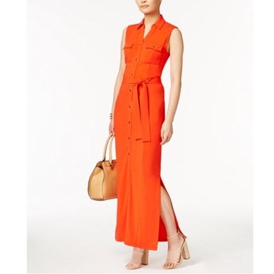 burnt orange sheath dress