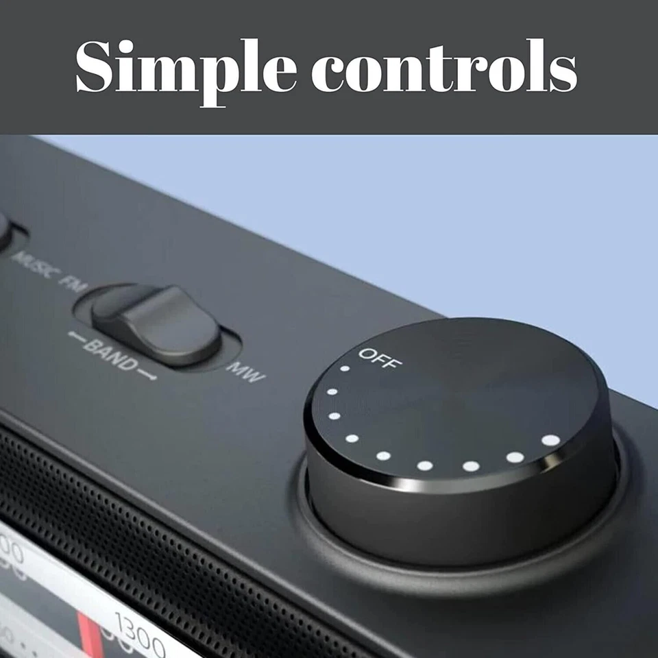 Philips TAR2506 AC/Battery-Operated AM/FM Portable Radio with Speaker, Black - Image 3 of 4