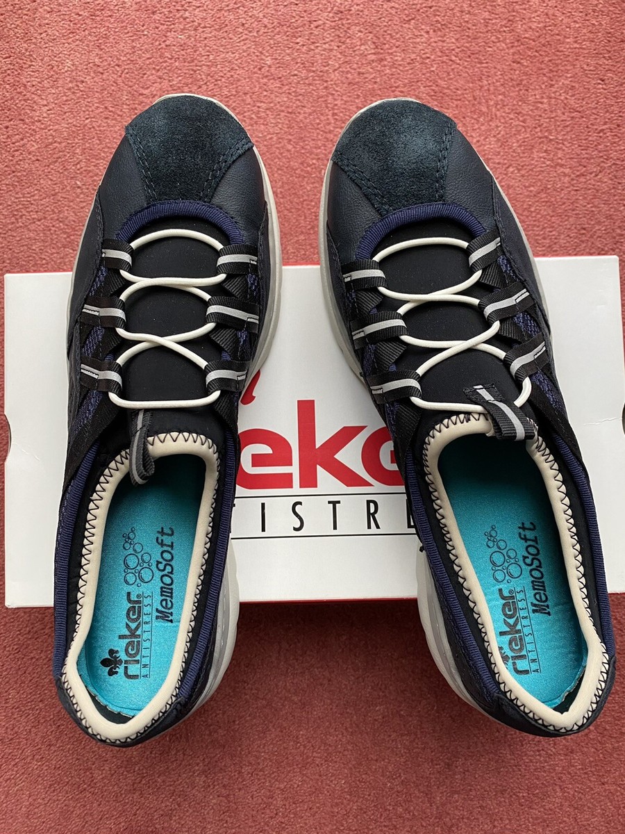 Rieker antistress memosoft blue walking trainer Shoes EU41 UK