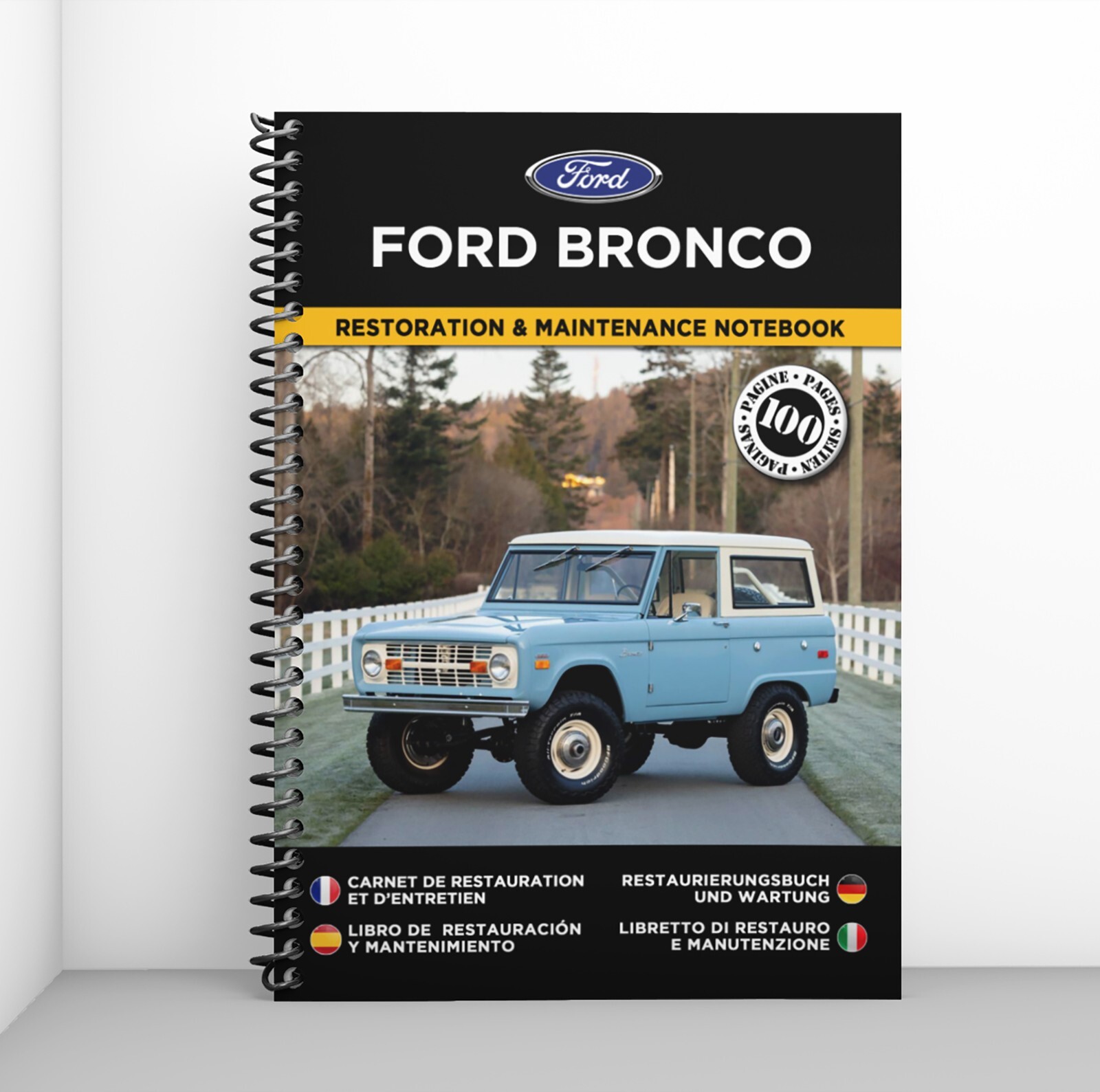 Carnet d'entretien Ford Bronco pour organiser vos réparations mécaniques