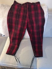 Vintage 50s Woolrich Woolen Mills Wool laced Hunting Pants Mens 32x25 Plaid