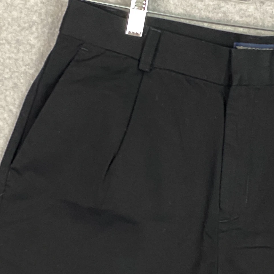 Pantalones Cortos Dockers Para Mujer 10 Negros Plisados Frontales Caquis Tiro Alto 100% Algodón Informales Foto 4 de 4