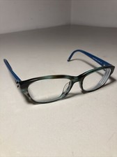 ESCADA VES275S COL.0AM7 Eyeglasses Frame Italy 140 Black Blue Marble OPTICAL