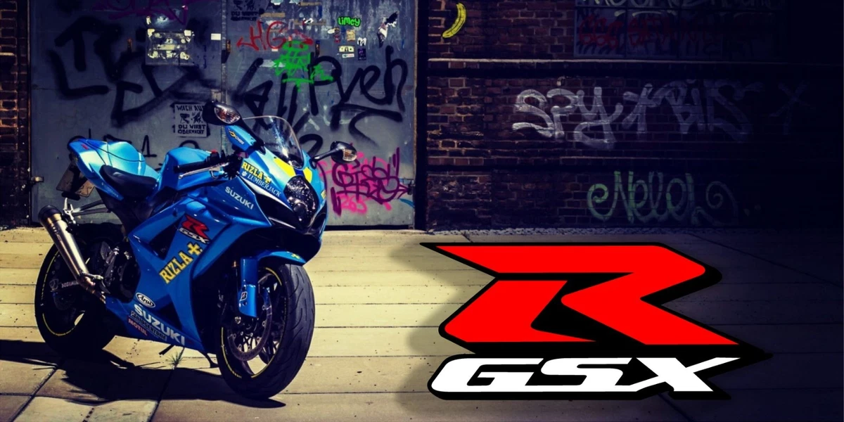 Suzuki GSXR Motorcycles Riders Crotch Rocket Speed Man Cave
