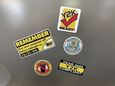  5 Year 2000 Y2K Compliant Remember Computer Bug Sticker Assortment Retro 586