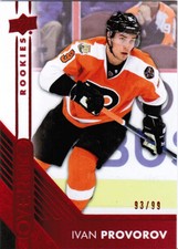 16/17 UD OVERTIME HOCKEY WAVE 3 BASE/RC RED PARALLELS (121-180) U-Pick From List