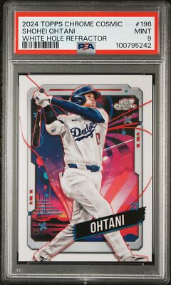 ゲームセンター・ゲームカード Topps Chrome Shohei Ohtani RC PSA WBC 2024 TOPPS CHROME COSMIC WHITE HOLE REFRACTOR #196 SHOHEI