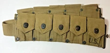 WW2 US Army Military M1923 M1 Garand Ammo Ammunition Belt Field Gear 1941