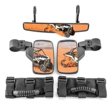 WEISEN Rear Side Center View Mirrors Set For Polaris RZR Trail 570 S900 S1000