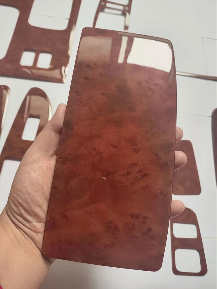 Car For Toyota Land Cruiser 1998-02 Wood Look Full Set interior Decor Trim Decal - Image 4 of 4