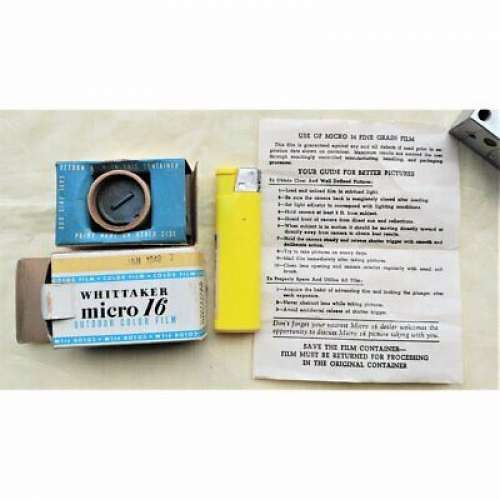 Whittaker micro 16mm camera set unused item (dead stock?) from