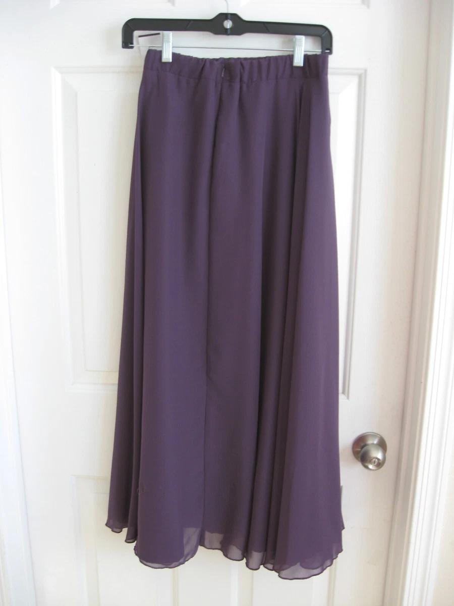 Lavender chiffon 2025 maxi skirt